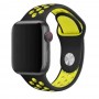 Силиконовый ремешок STR Dots Sport Band for Apple Watch 38/40/41 mm - Black/Red