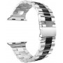 Металлический ремешок STR 3-Bead Metal Band for Apple Watch 49/42/44/45 mm - Silver