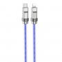 Кабель HOCO U113 Solid silicone charging data cable iP Blue (6931474790057)