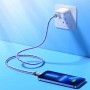 Кабель HOCO U113 Solid silicone charging data cable iP Blue (6931474790057)