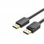 Кабель Vention DisplayPort  4К Cable 1M Black (HACBF) (HACBF)