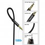 Кабель Подовжувач Vention Cotton Braided TRRS 3.5mm Male to 3.5mm Female Audio Extension Cable 1.5M Black Aluminum Alloy Type (BHCBG)