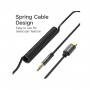 Кабель Перехідник Vention Type-C to 3.5mm Male Spring Audio Cable 1M Black Metal Type (BGABF) (BGABF)