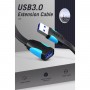 Кабель Подовжувач Flat USB3.0 Extension Cable 2M Black (VAS-A13-B200) (VAS-A13-B200)