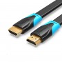 Кабель Vention Flat HDMI v2.0 Cable Плоский 5M Black (VAA-B02-L500) (VAA-B02-L500)