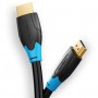 Кабель Vention Flat HDMI v2.0 Cable Плоский 5M Black (VAA-B02-L500) (VAA-B02-L500)