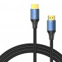 Кабель Vention Cotton Braided HDMI-A Male to Male HD v2.1 Cable 8K 5M Blue Aluminum Alloy Type (ALGLJ) (ALGLJ)