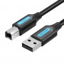 Кабель Vention для принтера USB 2.0 A Male to B Male Cable 5M Black PVC Type (COQBJ) (COQBJ)