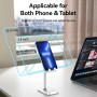 Тримач для телефону Height Adjustable Desktop Cell Phone Stand White Aluminum Alloy Type (KCQW0) (KCQW0)