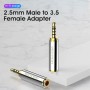 Адаптер Vention 2.5mm Male to 3.5mm Female Audio Adapter Silvery Metal Type (VAB-S02) (VAB-S02)