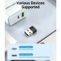 Адаптер Vention USB 2.0 Male to USB-C Female Adapter Black PVC Type (CDWB0) (CDWB0)