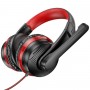 Навушники HOCO W103 Magic tour gaming headphones Red (6931474741622)