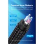 Кабель Vention Cotton Braided 3.5mm TRS Male to 6.35mm Male Audio Cable 5M Gray Aluminum Alloy Type (BAUHJ) (BAUHJ)