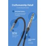 Кабель Vention Cotton Braided 3.5mm TRS Male to 6.35mm Male Audio Cable 5M Gray Aluminum Alloy Type (BAUHJ) (BAUHJ)