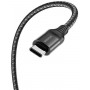 Кабель BOROFONE BX56 Type-C to Type-C 3A, 60W, 1,5m, nylon, aluminum+TPE connectors, Black (BX56CCB)