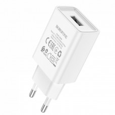 Мережевий зарядний пристрій BOROFONE BA68A Glacier single port charger White (BA68AW)