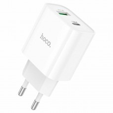 Мережевий зарядний пристрій HOCO C80A Plus Rapido PD20W+QC3.0 charger White (6931474779885)