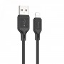 Кабель HOCO X90 Cool silicone charging data cable for iP Black (6931474788405)