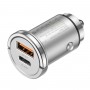 Автомобільний зарядний пристрій HOCO NZ10 Handy PD45W+QC3.0 car charger Silver (6942007601825)