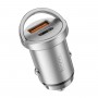 Автомобільний зарядний пристрій HOCO NZ10 Handy PD45W+QC3.0 car charger Silver (6942007601825)