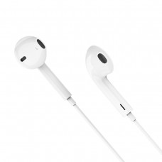 Навушники HOCO M101 Crystal joy wire-controlled earphones with microphone White (6931474782342)