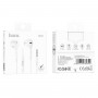 Навушники HOCO M101 Crystal joy wire-controlled earphones with microphone White (6931474782342)