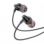 Навушники HOCO M90 Delight wire-controlled earphones with microphone Black Shadow (6931474759351)