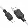 Кабель HOCO X90 Cool silicone charging data cable for iP White (6931474788412)