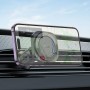 Тримач для мобільного HOCO H28 Rainbow ring magnetic car holder(air outlet) Black (6942007611459)