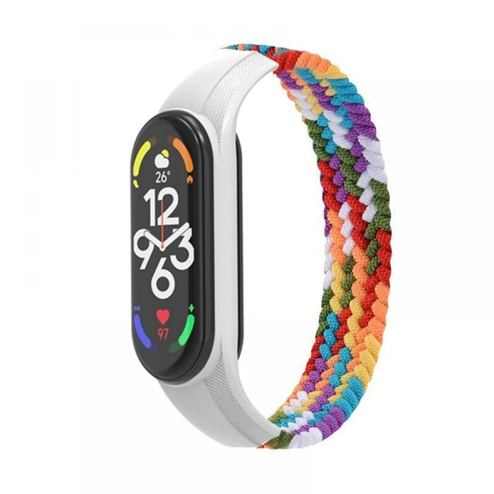 Ремінець ArmorStandart Braided Solo Loop для Xiaomi Mi Band 7/6/5/4 Pride Edition size L (ARM64939)