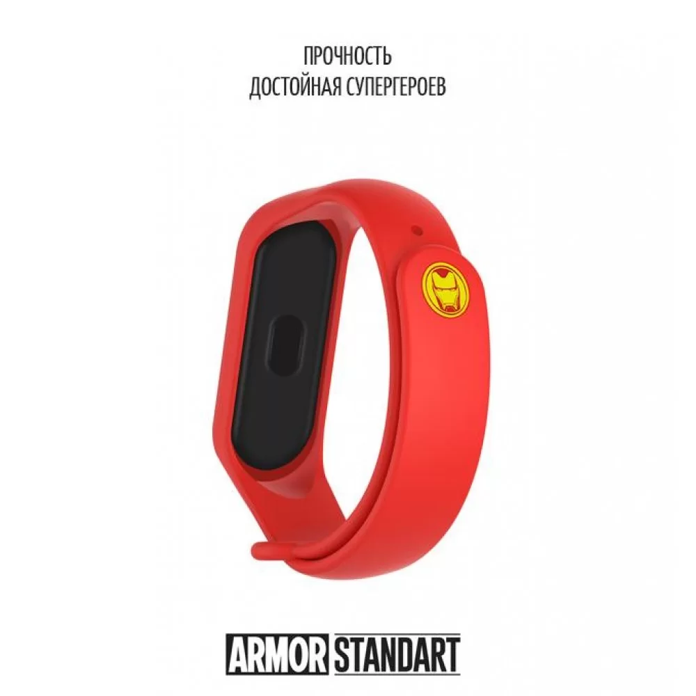 Ремінець ArmorStandart Superhero Edition для Xiaomi Mi Band 7/6/5 Iron Man Red (ARM57109)