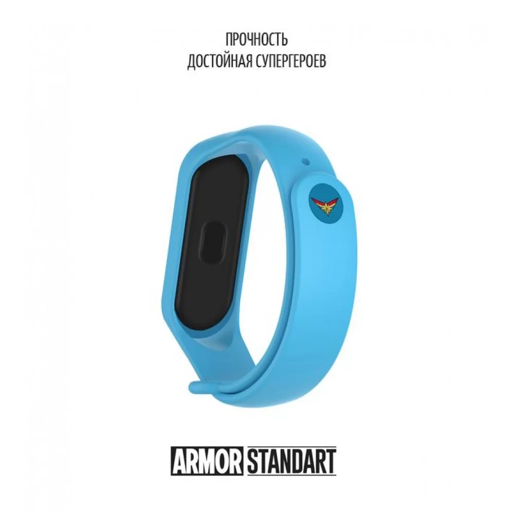 Ремінець ArmorStandart Superhero Edition для Xiaomi Mi Band 7/6/5 Captain Marvel Blue (ARM57075)