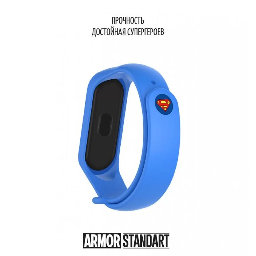 Ремінець ArmorStandart Superhero Edition для Xiaomi Mi Band 4/3 Superman Blue (ARM55071)