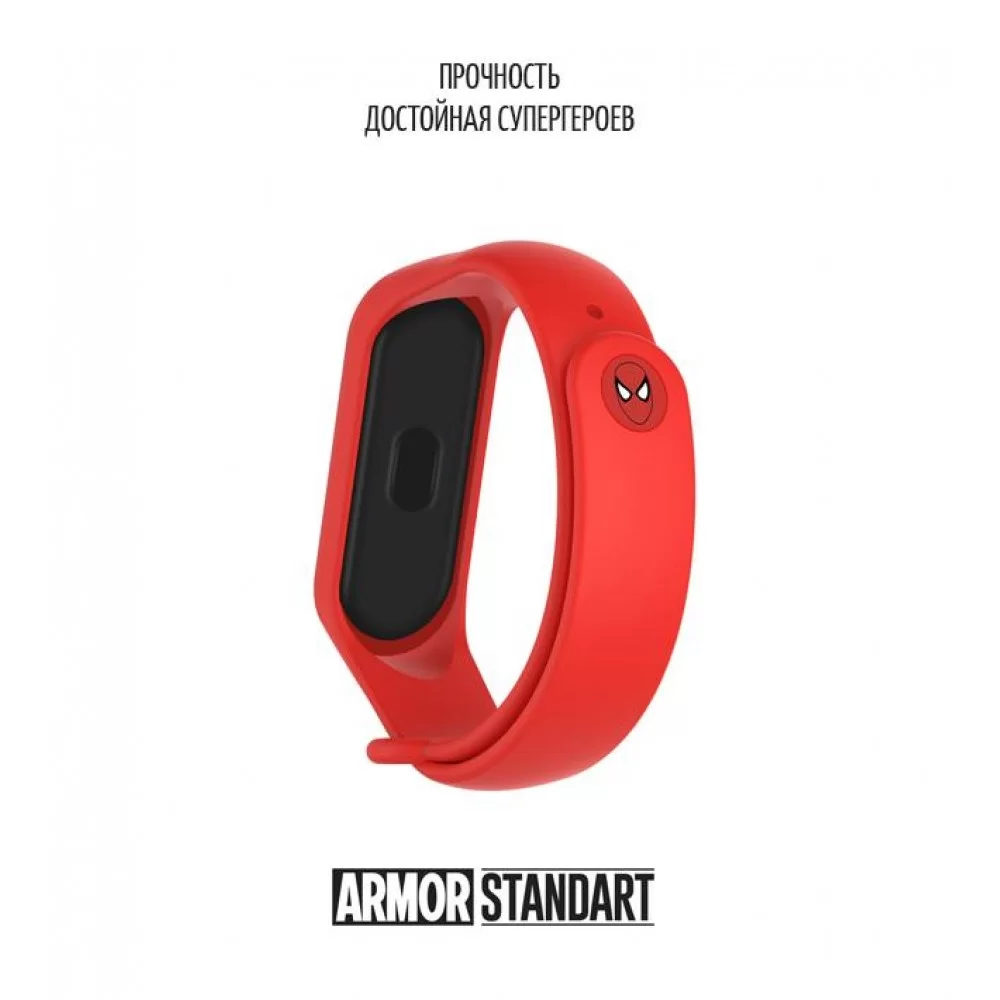 Ремінець ArmorStandart Superhero Edition для Xiaomi Mi Band 7/6/5 Spider Man Red (ARM57066)