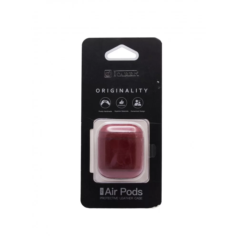 Чохол ArmorStandart Leather Airpods Case With The Metal Hook New IAP020 Red (ARM54284)
