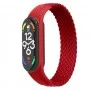 Ремінець ArmorStandart Braided Solo Loop для Xiaomi Mi Band 7/6/5/4 Red size L (ARM58762)