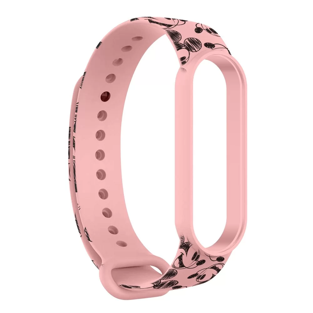 Ремінець ArmorStandart Cartoon для Xiaomi Mi Band 7/6/5 Mickey Pink (ARM59255)