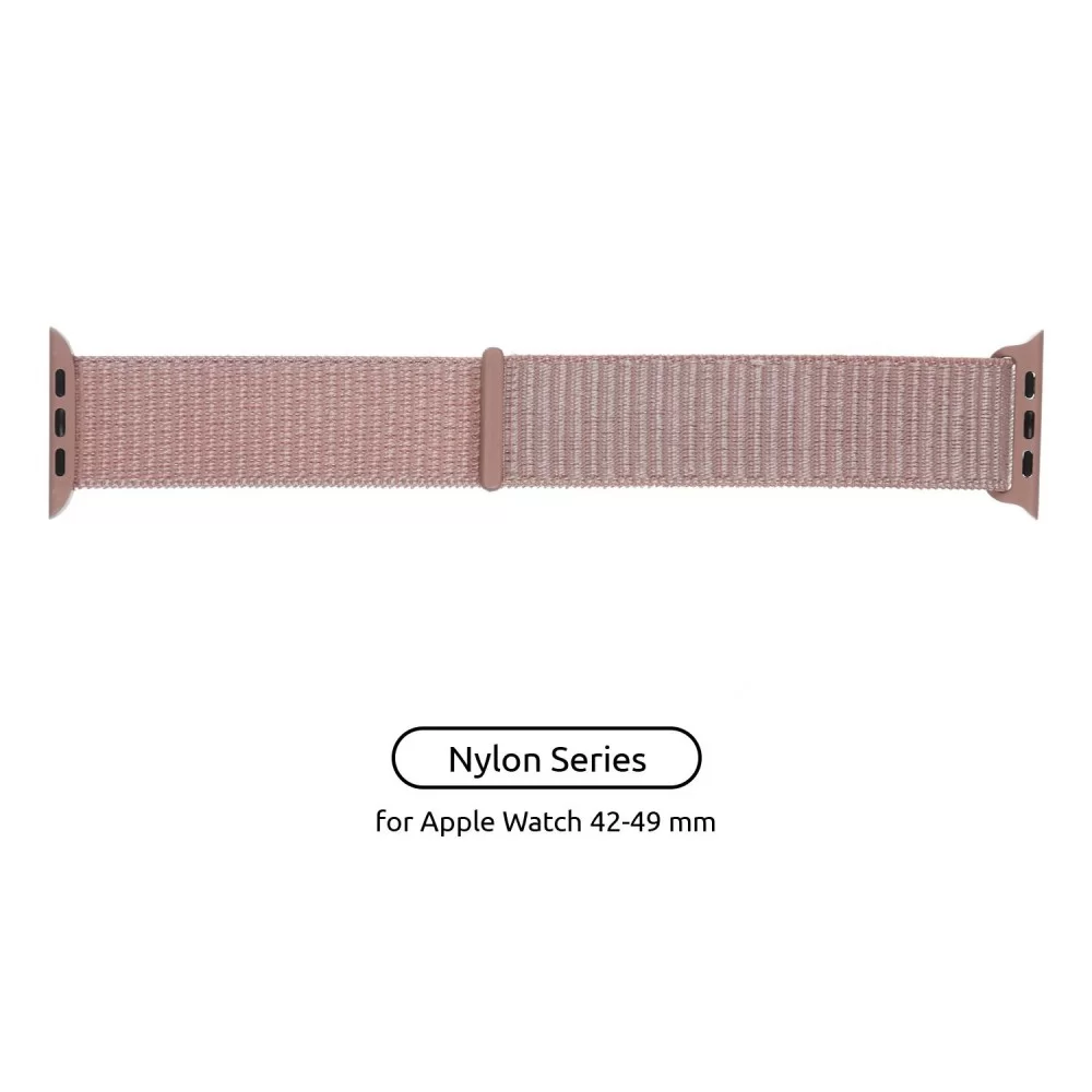 Ремінець ArmorStandart Nylon Band для Apple Watch All Series 42/44/45/49mm Pink Sand (ARM56052)