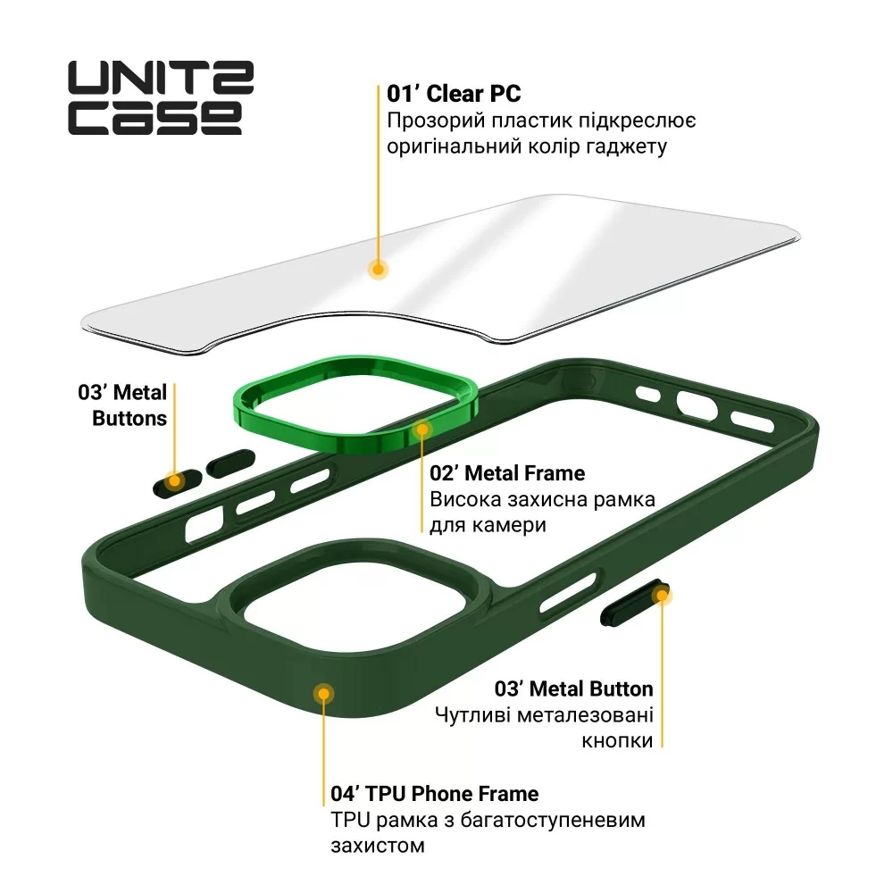 Панель ArmorStandart UNIT2 для Apple iPhone 14 Green (ARM69940)