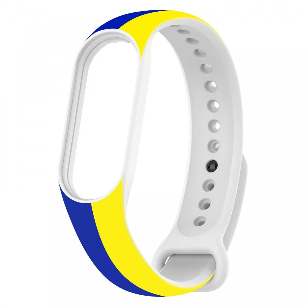 Ремінець ArmorStandart для Xiaomi Mi Band 4/3 Blue - Yellow (ARM65667)