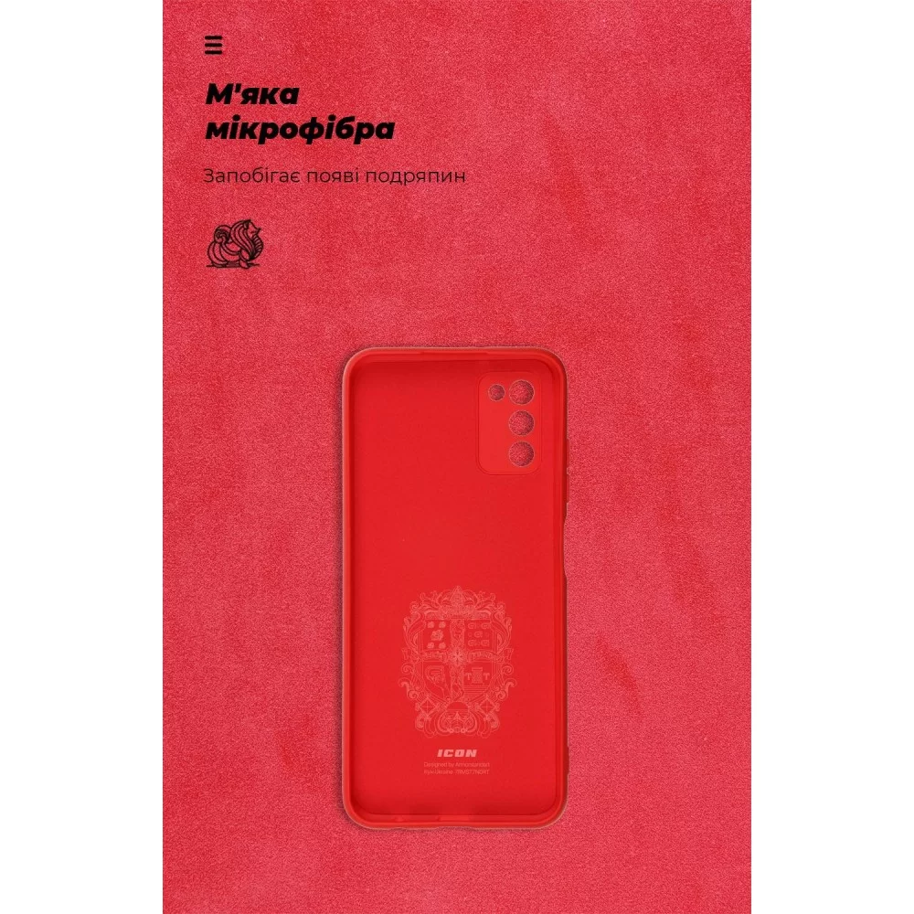 Панель ArmorStandart ICON Case для Samsung A03s Camera cover Red (ARM64528)