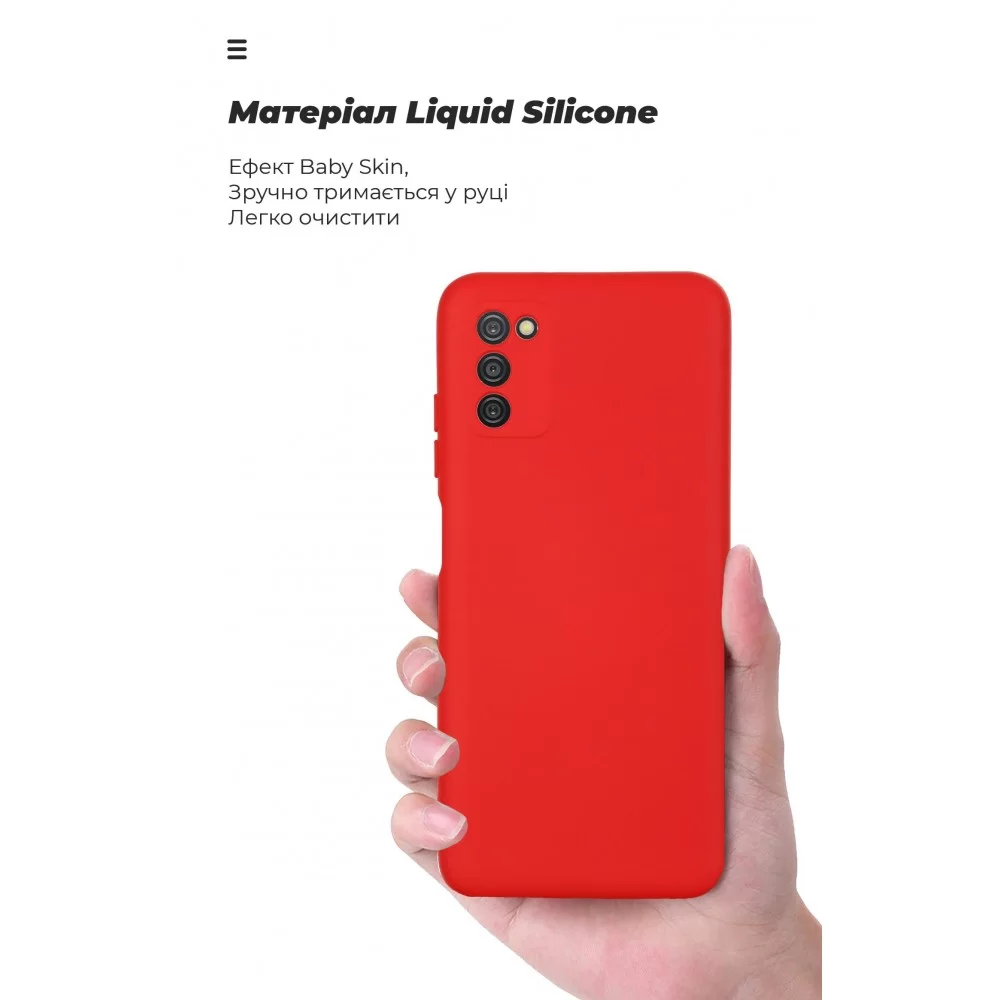 Панель ArmorStandart ICON Case для Samsung A03s Camera cover Red (ARM64528)