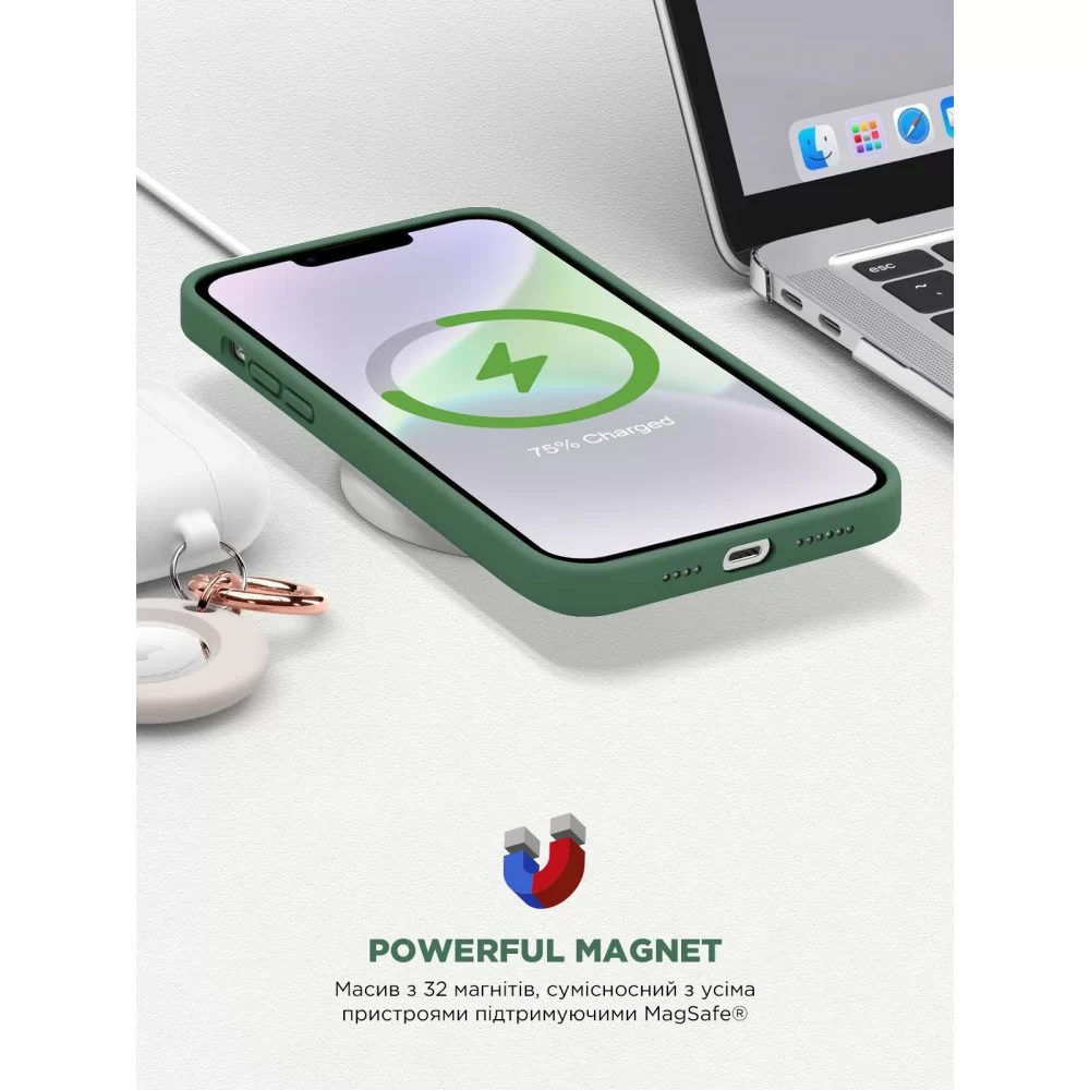 Панель ArmorStandart ICON2 MagSafe для Apple iPhone 14 Plus Olive (ARM68399)