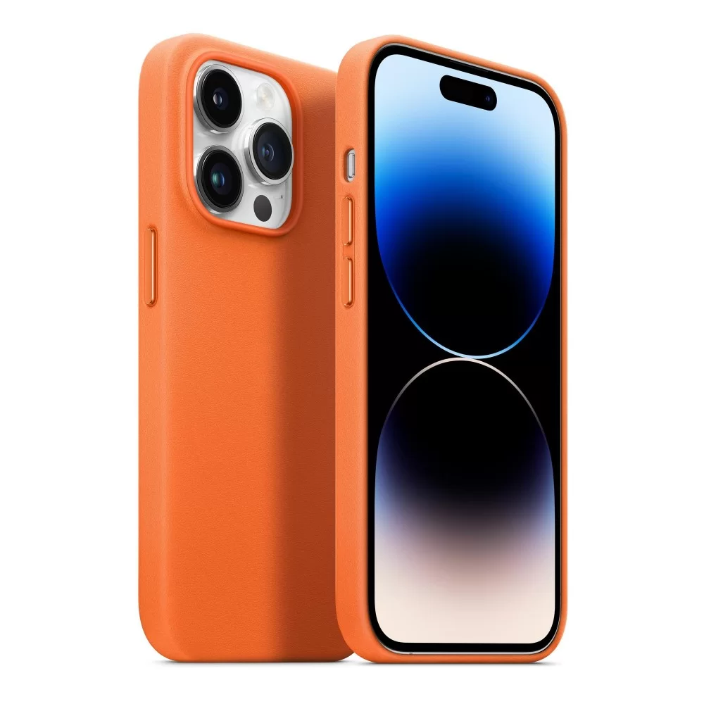 Панель ArmorStandart FAKE Leather Case для Apple iPhone 14 Pro Max Golden Brown (ARM64463)