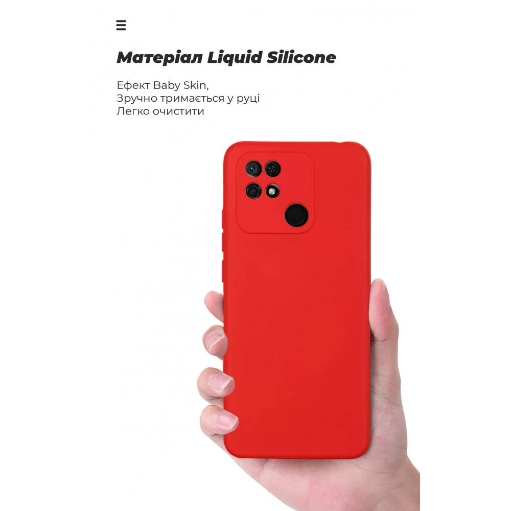 Панель ArmorStandart ICON Case для Xiaomi Redmi 10C Camera cover Red (ARM61312)