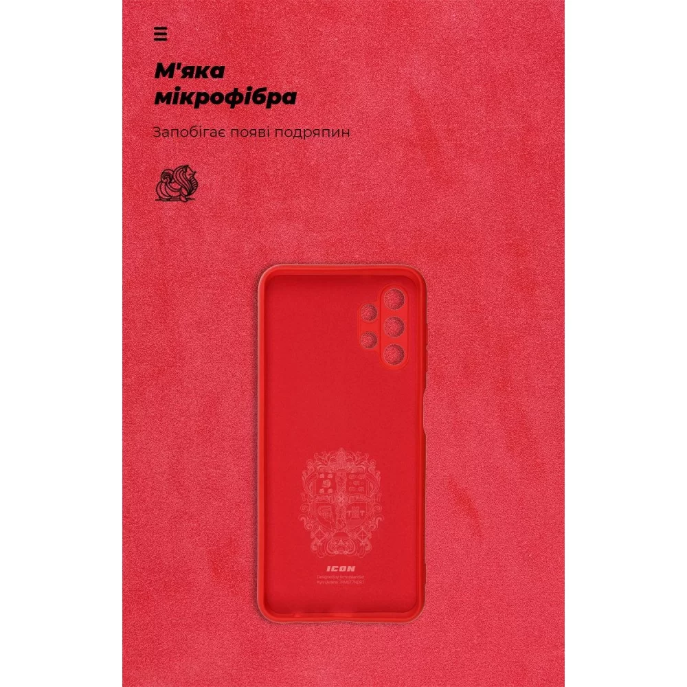 Панель ArmorStandart ICON Case для Samsung A13 4G (A135) Camera cover Red (ARM62667)