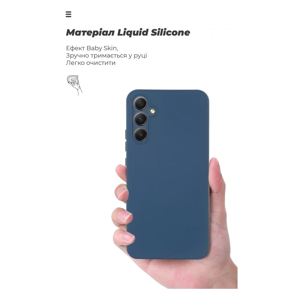 Панель ArmorStandart ICON Case для Samsung A34 5G (A346) Camera cover Dark Blue (ARM66174)