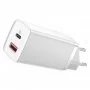 Мережевий зарядний пристрій Baseus GaN2 Lite Quick Charger C+U 65W EU White (CCGAN2L-B02)