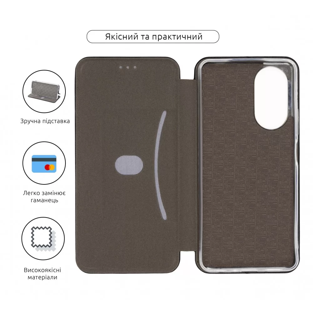 Чохол-книжка ArmorStandart G-Case для OPPO A58 4G Black (ARM66480)