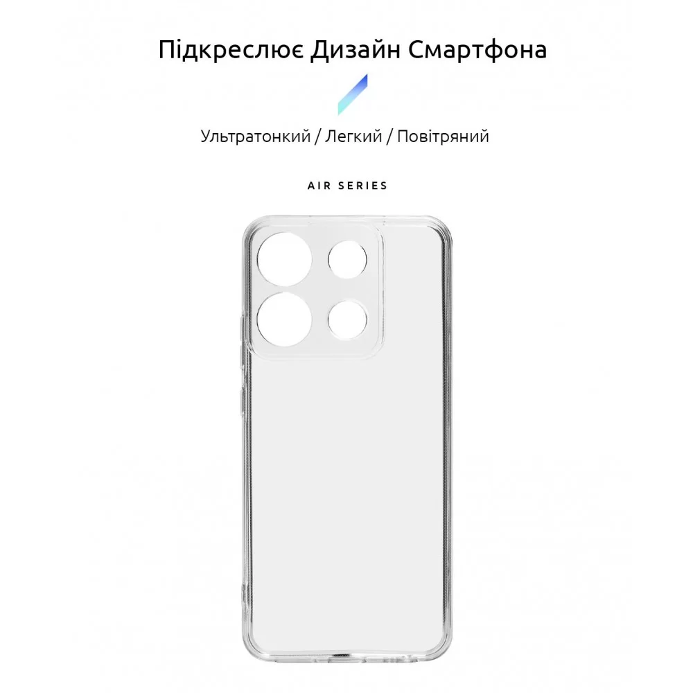 Панель ArmorStandart Air для Infinix Smart 7 Camera cover Clear (ARM68455)